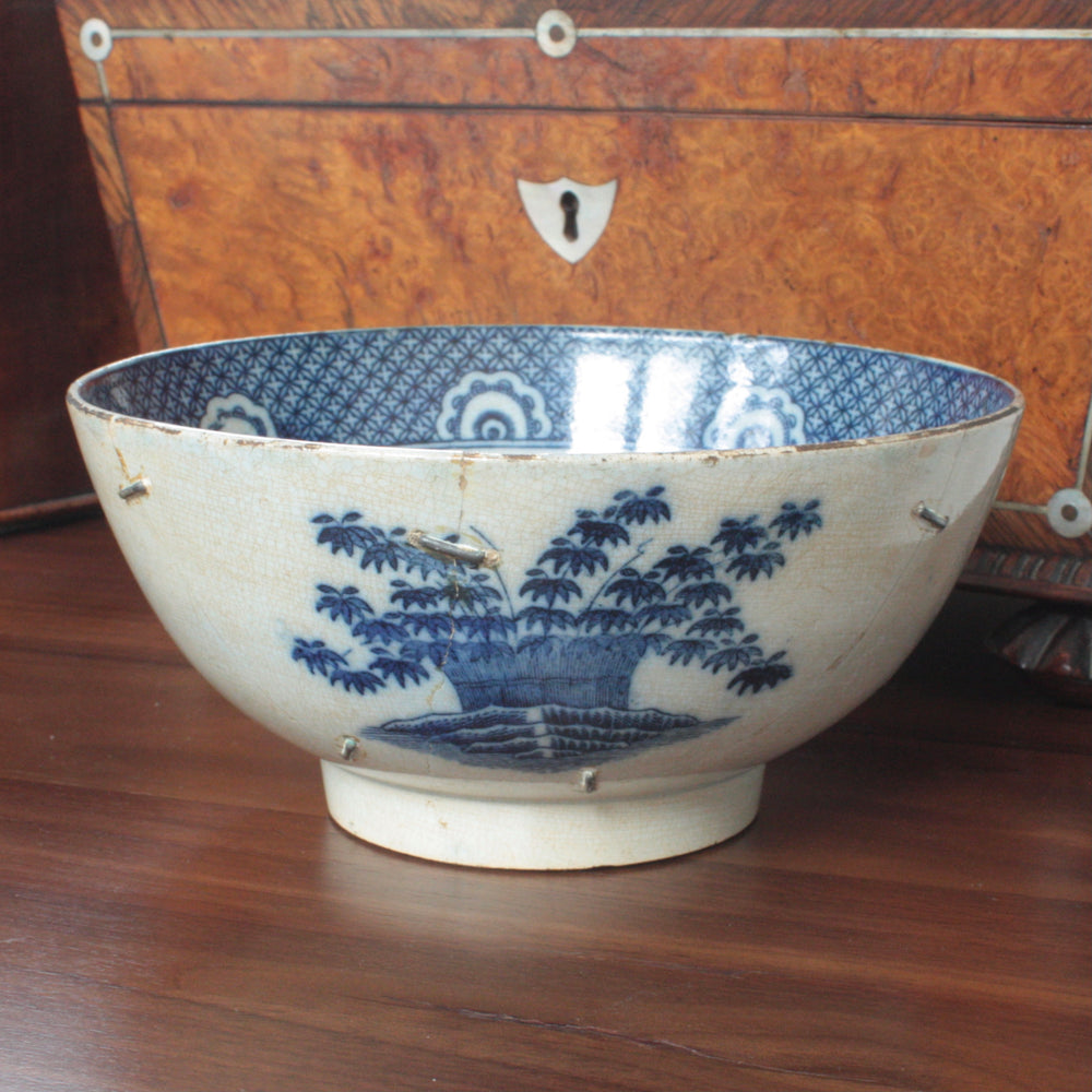
                  
                    circa 1790 blue and white transfer tea bowl
                  
                
