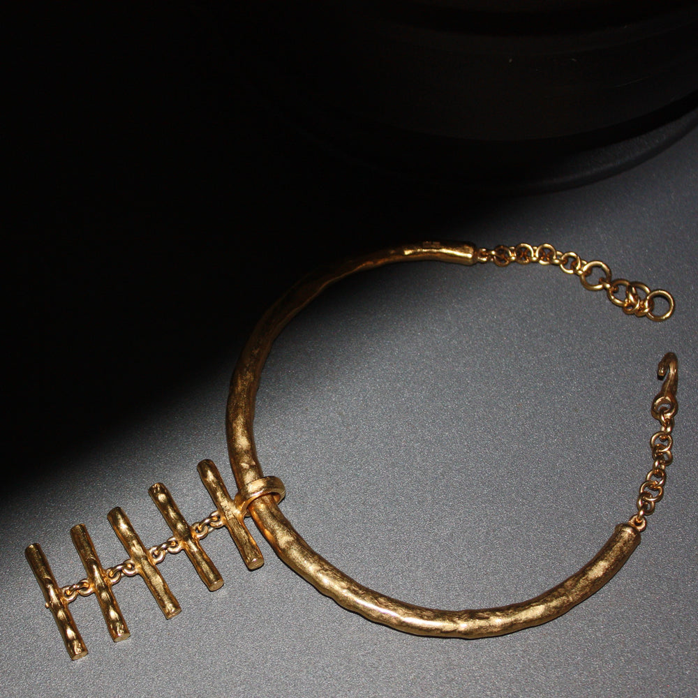 gold plated necklace by biche de bere Paris