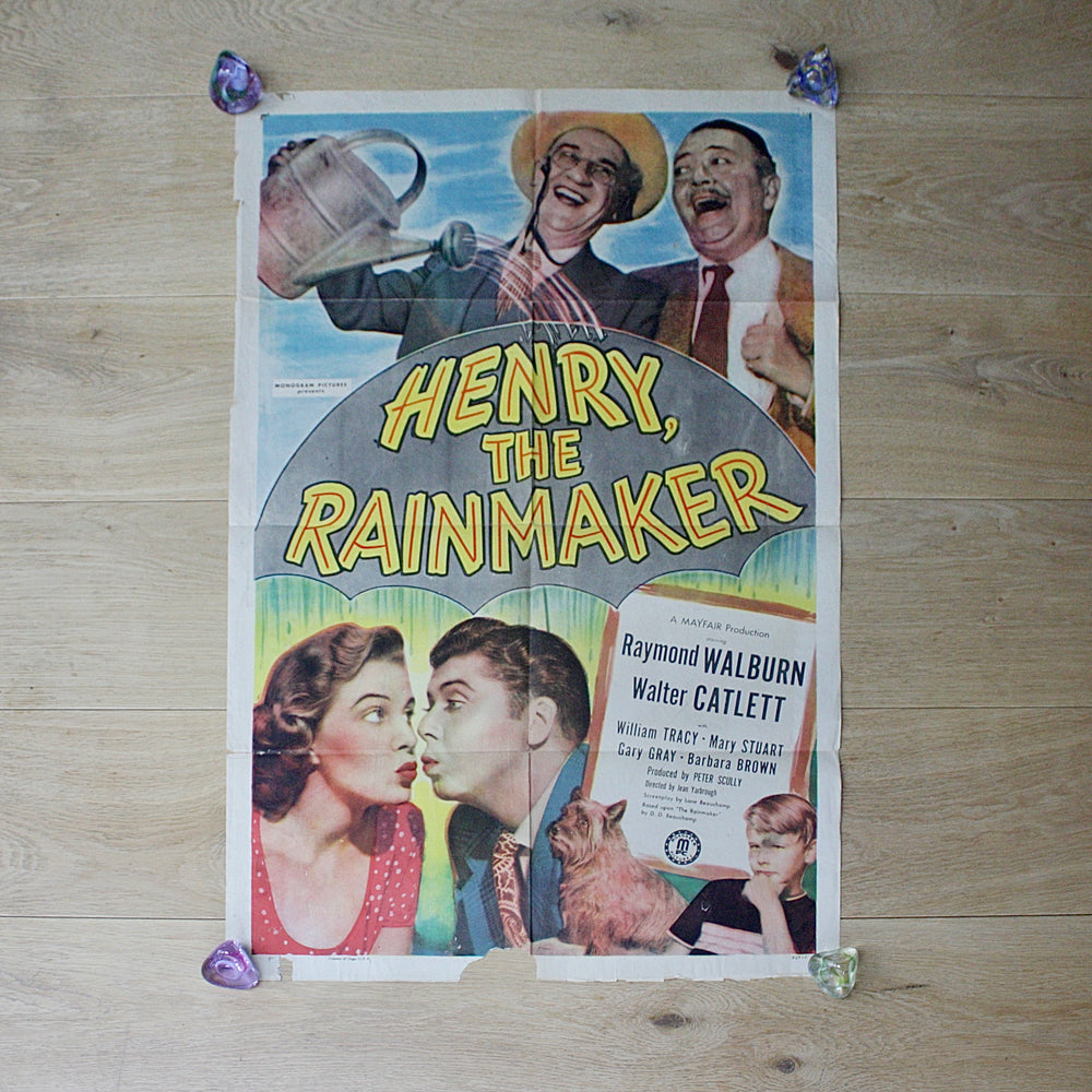 
                  
                    "Henry the rain maker" original cinema poster
                  
                