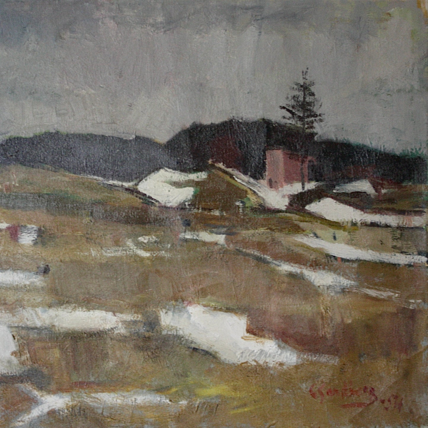 
                  
                    " snowmelt, early spring " by gottard Sandberg.
                  
                