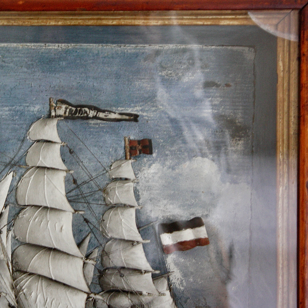 
                  
                    " freda " an antique folk art sailor made diorama .
                  
                