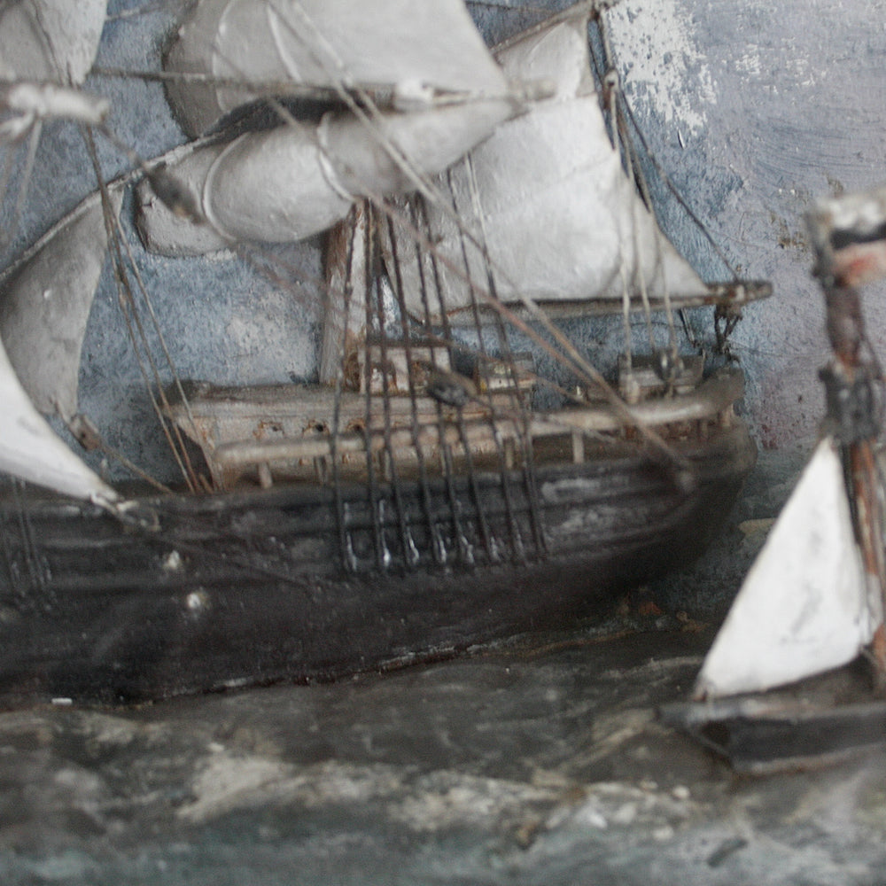 
                  
                    " freda " an antique folk art sailor made diorama .
                  
                