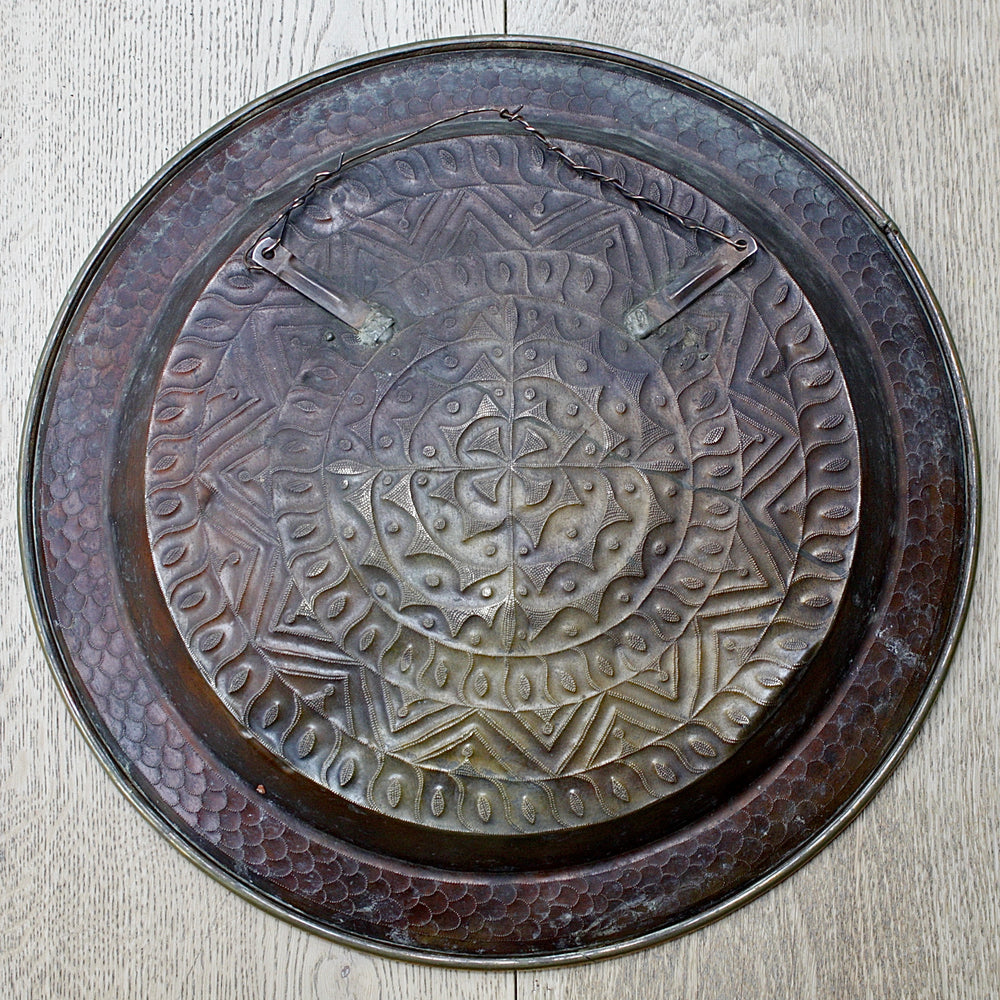 
                  
                    a commissioned brass charger from old calabar of the "betty"
                  
                