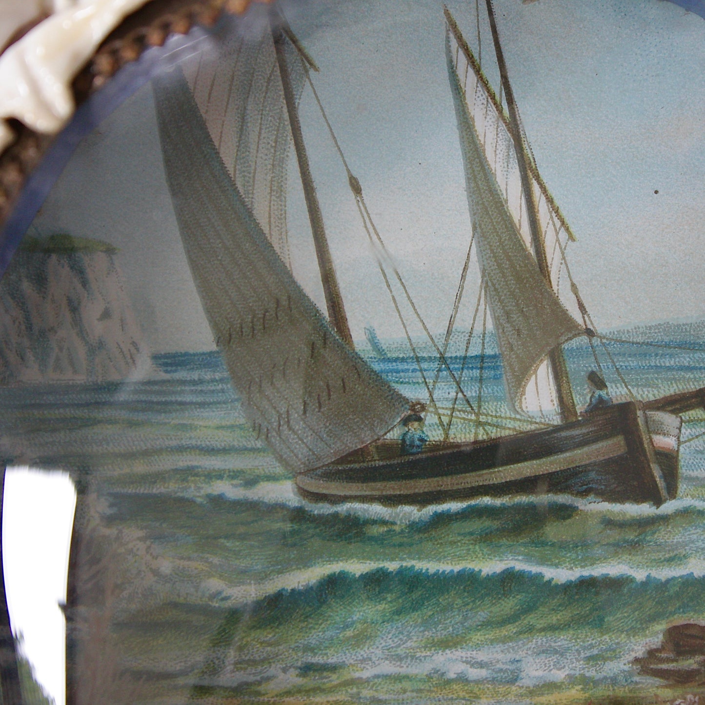 
                  
                    sailors valentine, victorian keepsake shell lucky horseshoe.
                  
                