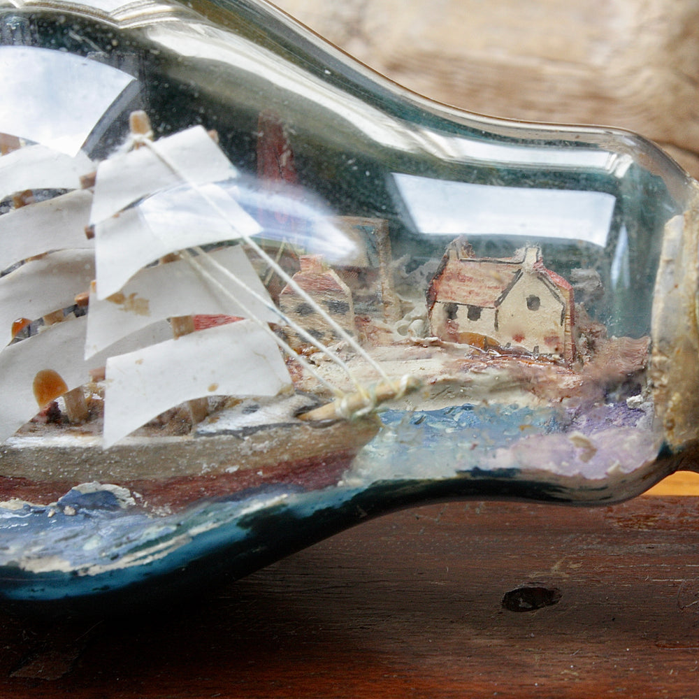 
                  
                    An unusual Folk art ship in a lightbulb.
                  
                