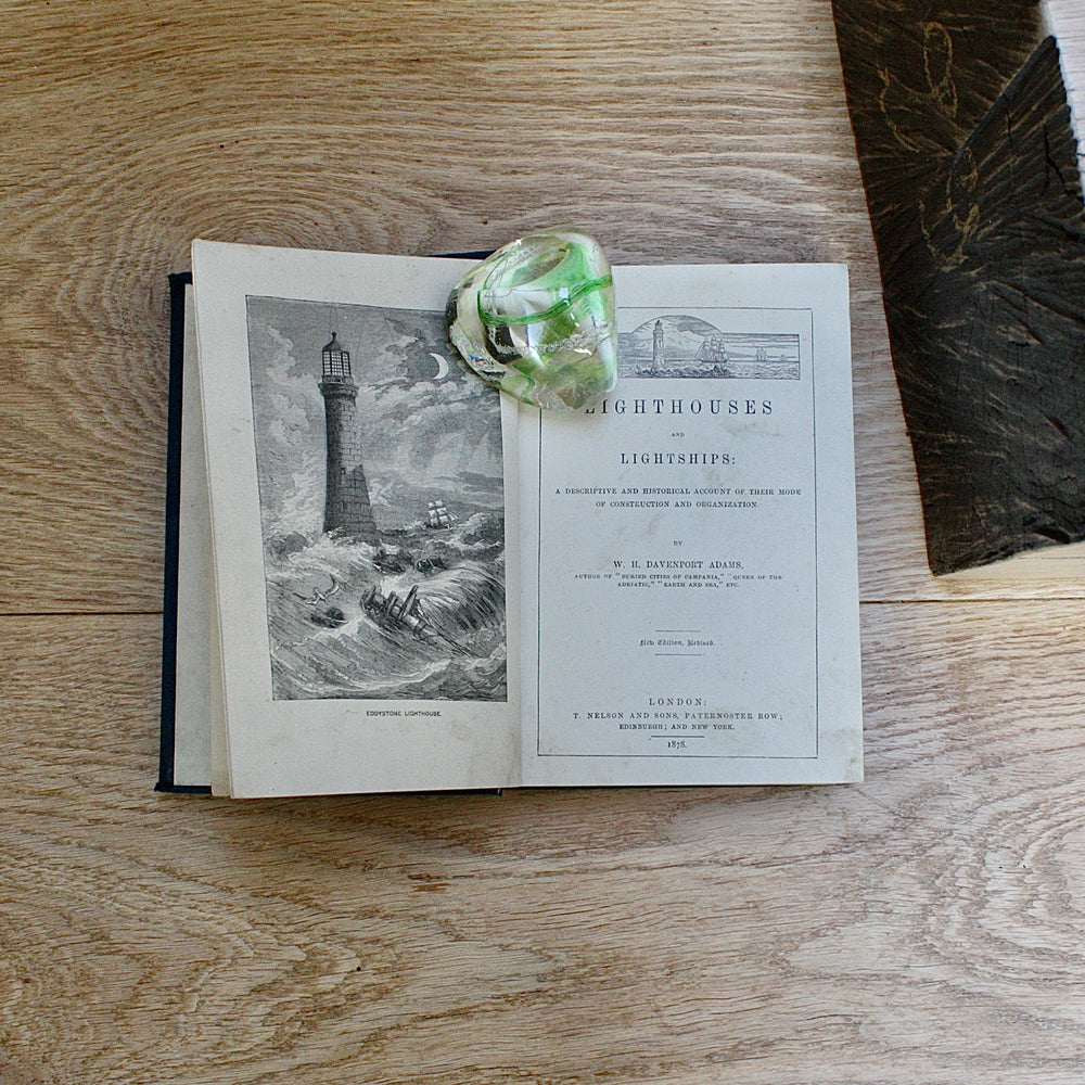 lighthouses and lightships. by w.h. davenport Adams.