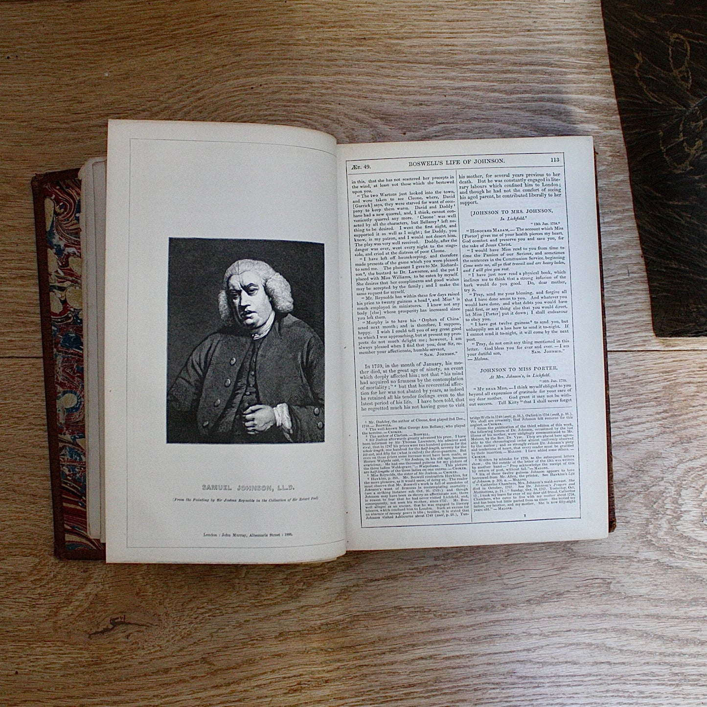 
                  
                    Boswell's life of Johnson edited by the right honourable John Wilson croker.
                  
                