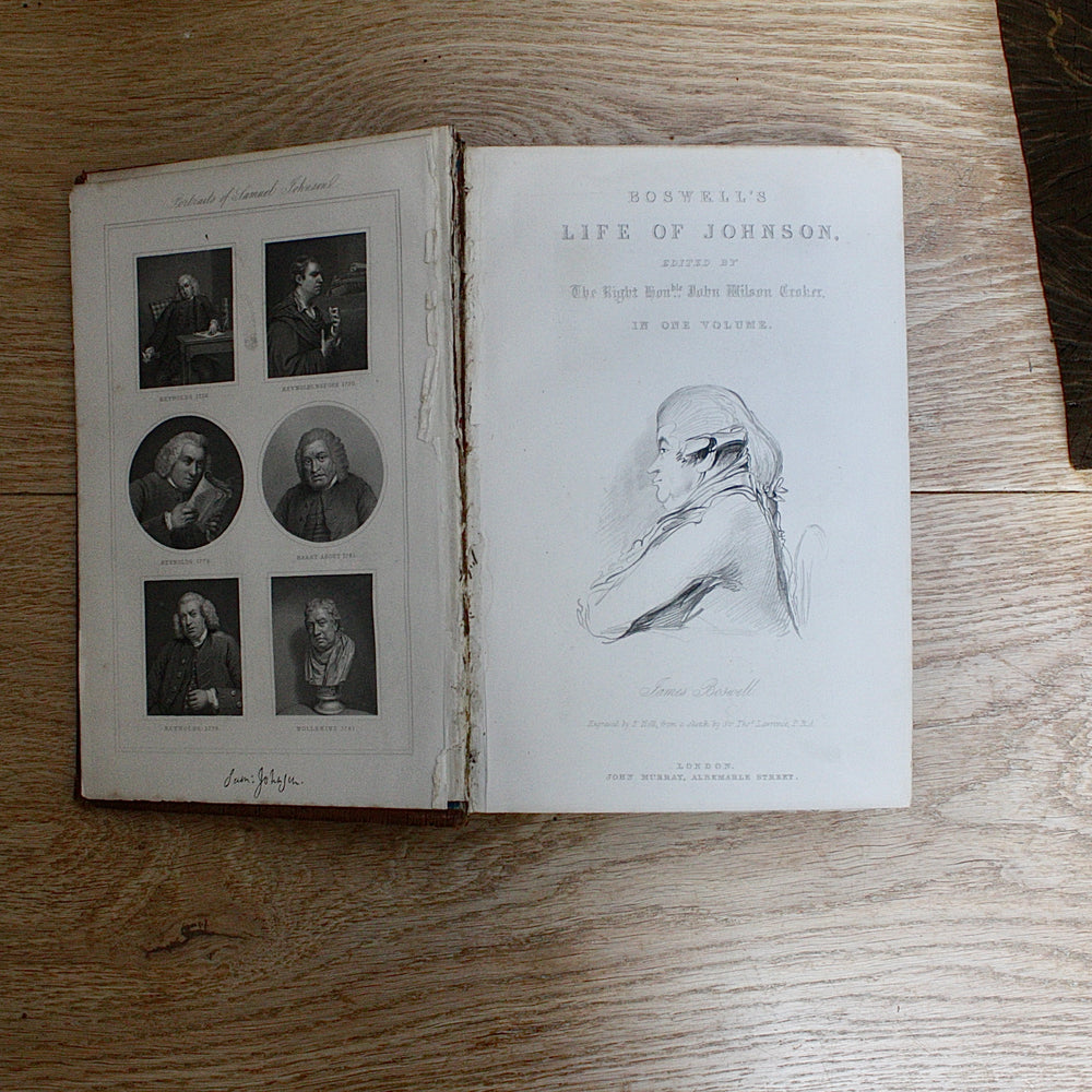 
                  
                    Boswell's life of Johnson edited by the right honourable John Wilson croker.
                  
                