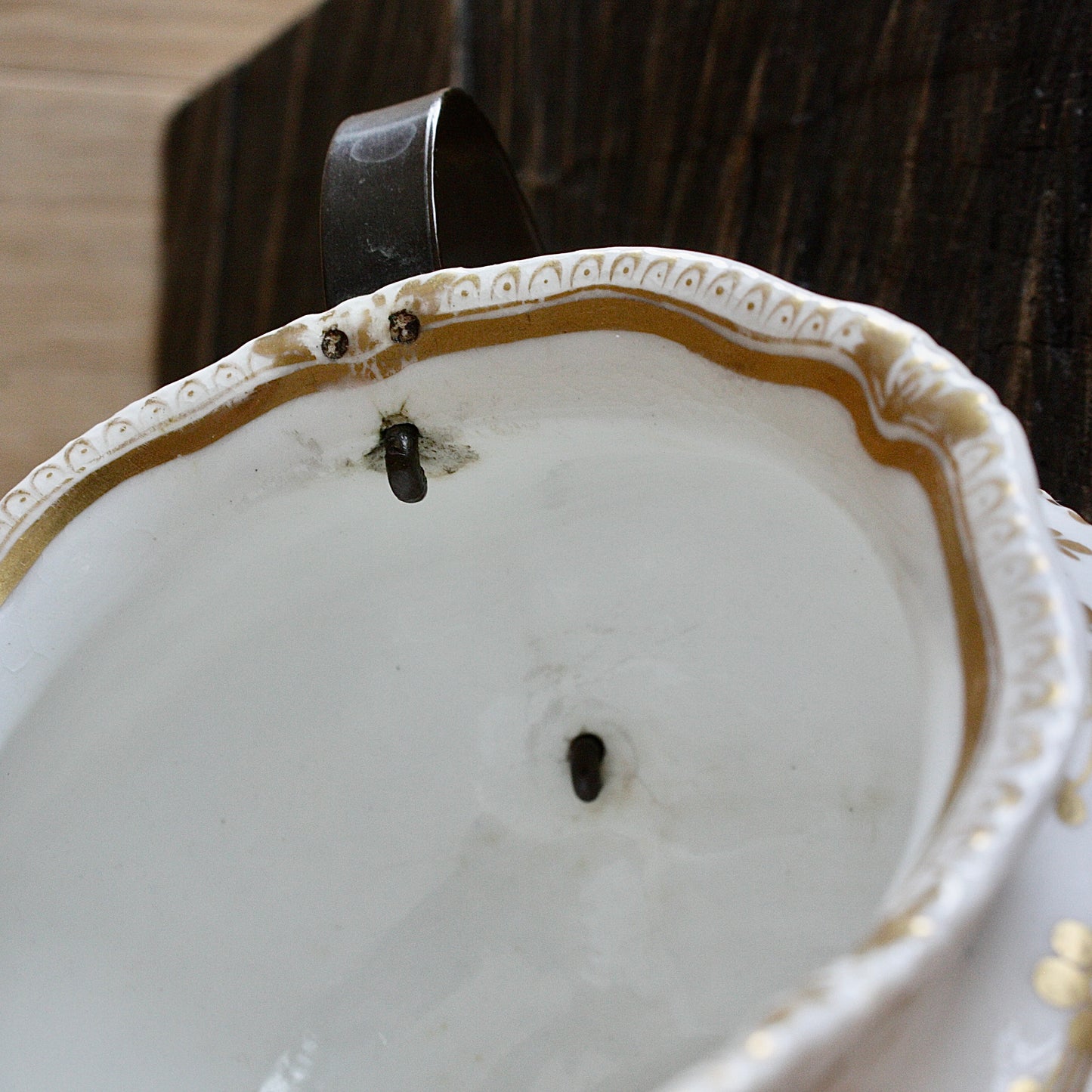 
                  
                    a bone china cream jug.
                  
                