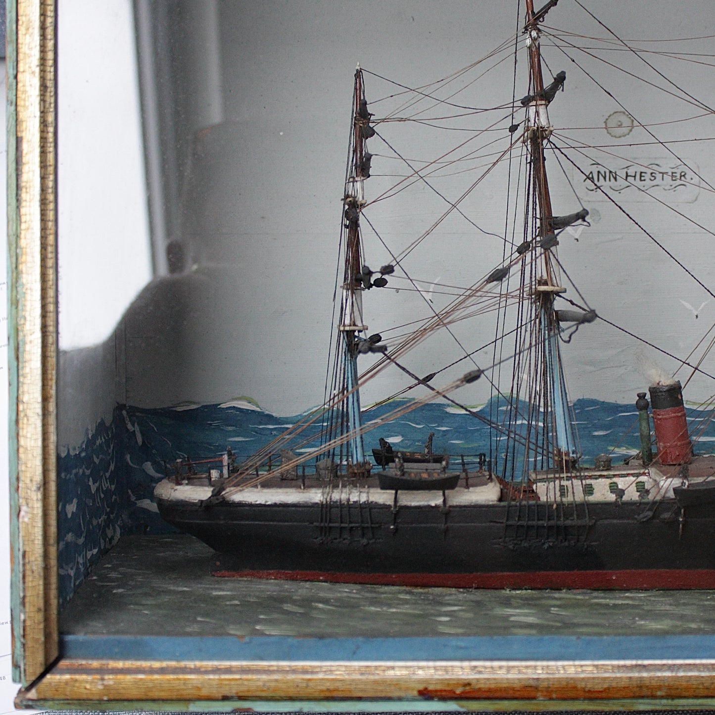 
                  
                    an antique ship in a box
                  
                