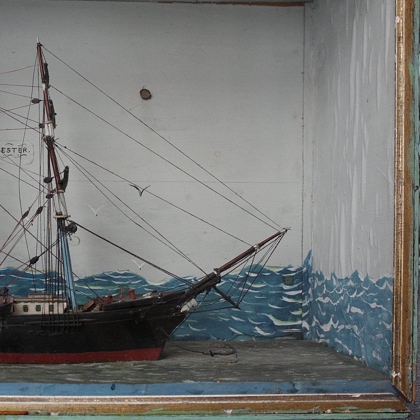 
                  
                    an antique ship in a box
                  
                