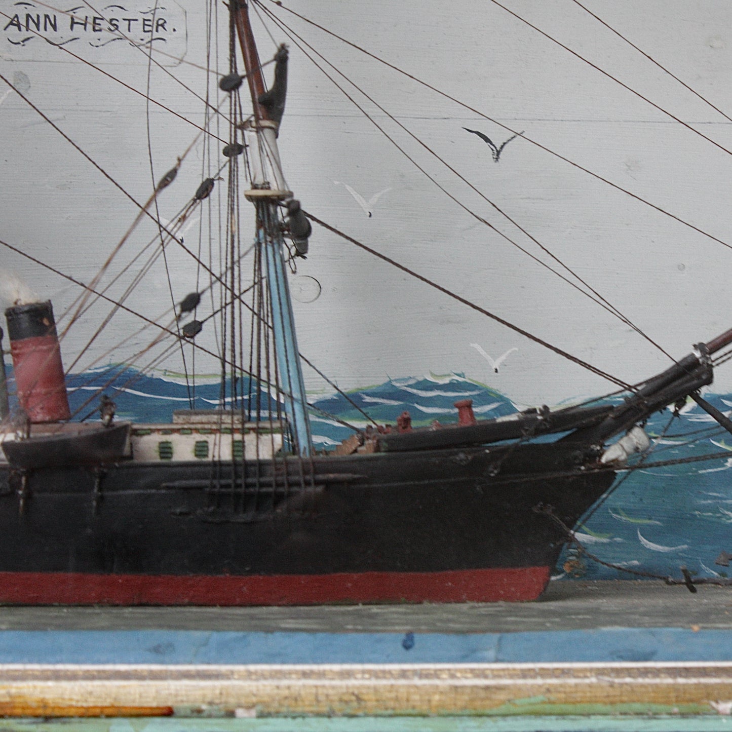 
                  
                    an antique ship in a box
                  
                