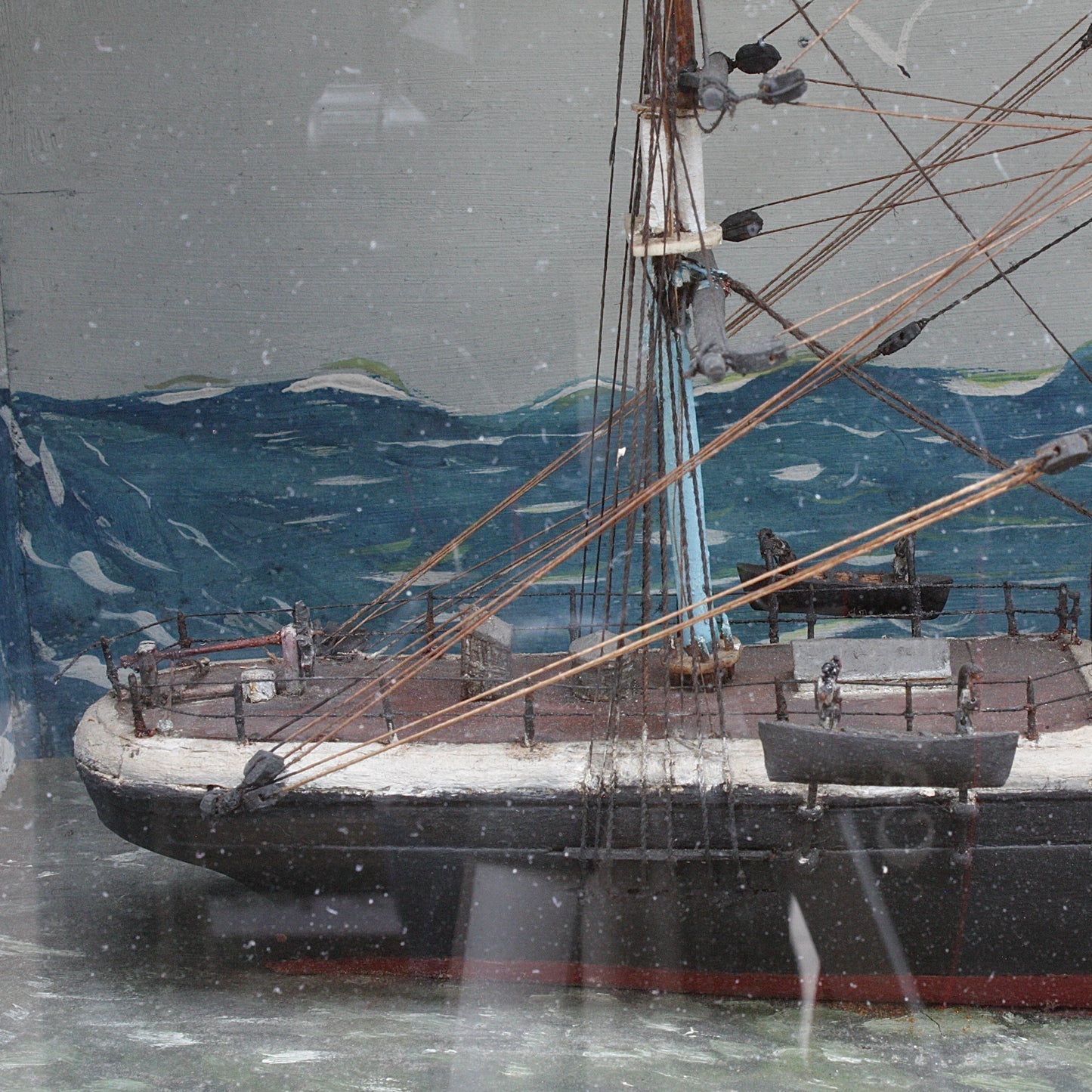 
                  
                    an antique ship in a box
                  
                