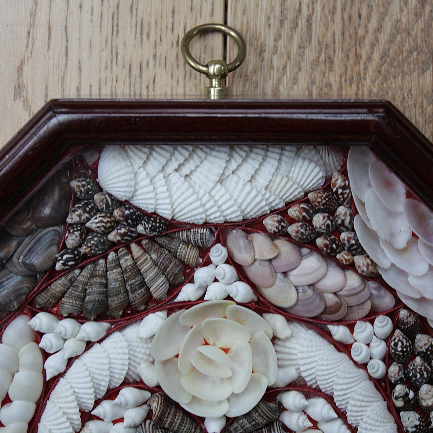 
                  
                    sailors valentine. 20th century shell mosaic.
                  
                