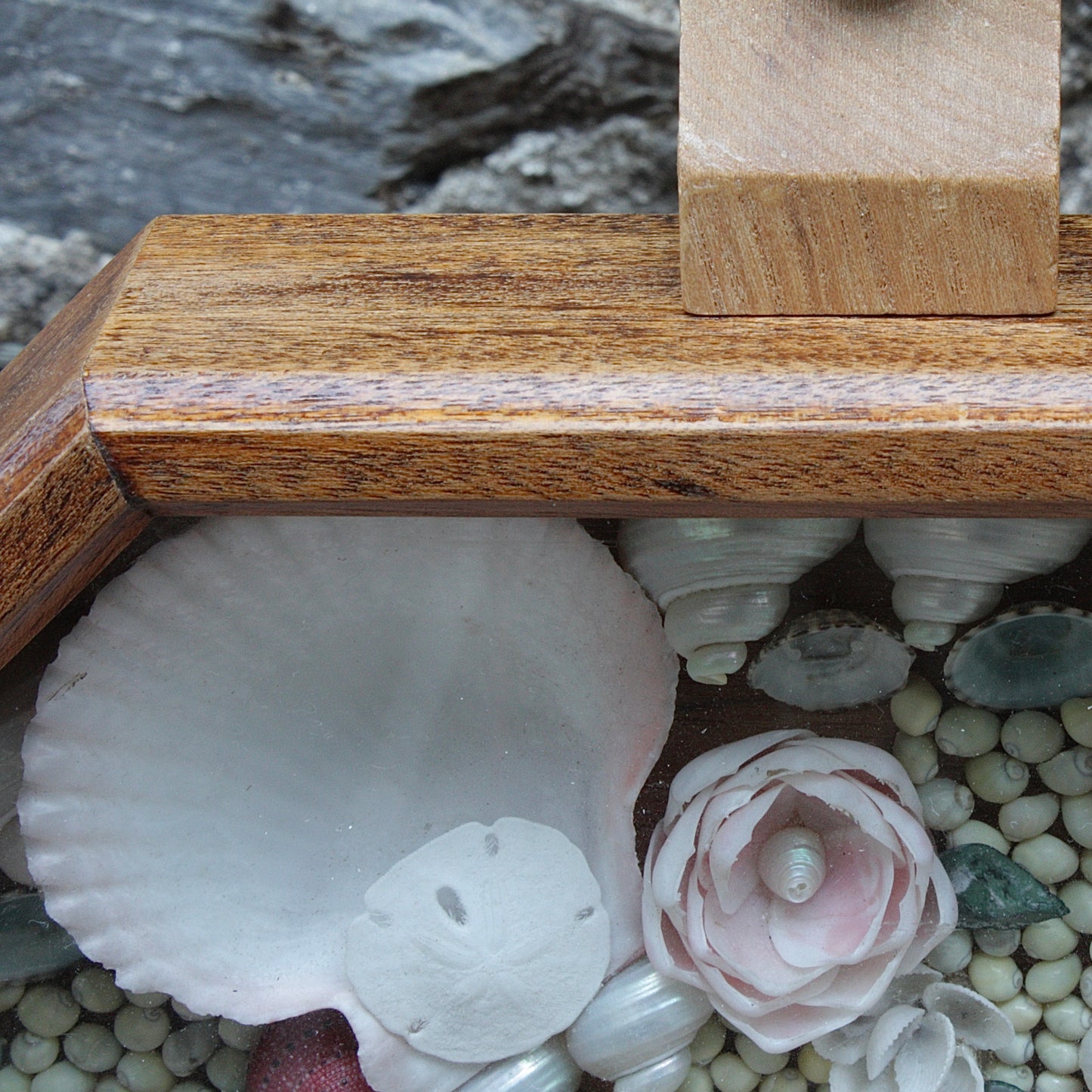 
                  
                    sailors valentine. 20th century shell mosaic.
                  
                