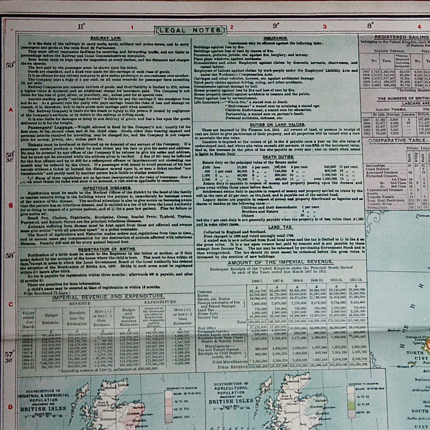 
                  
                    Richardsons new chart of the British isles 1912
                  
                