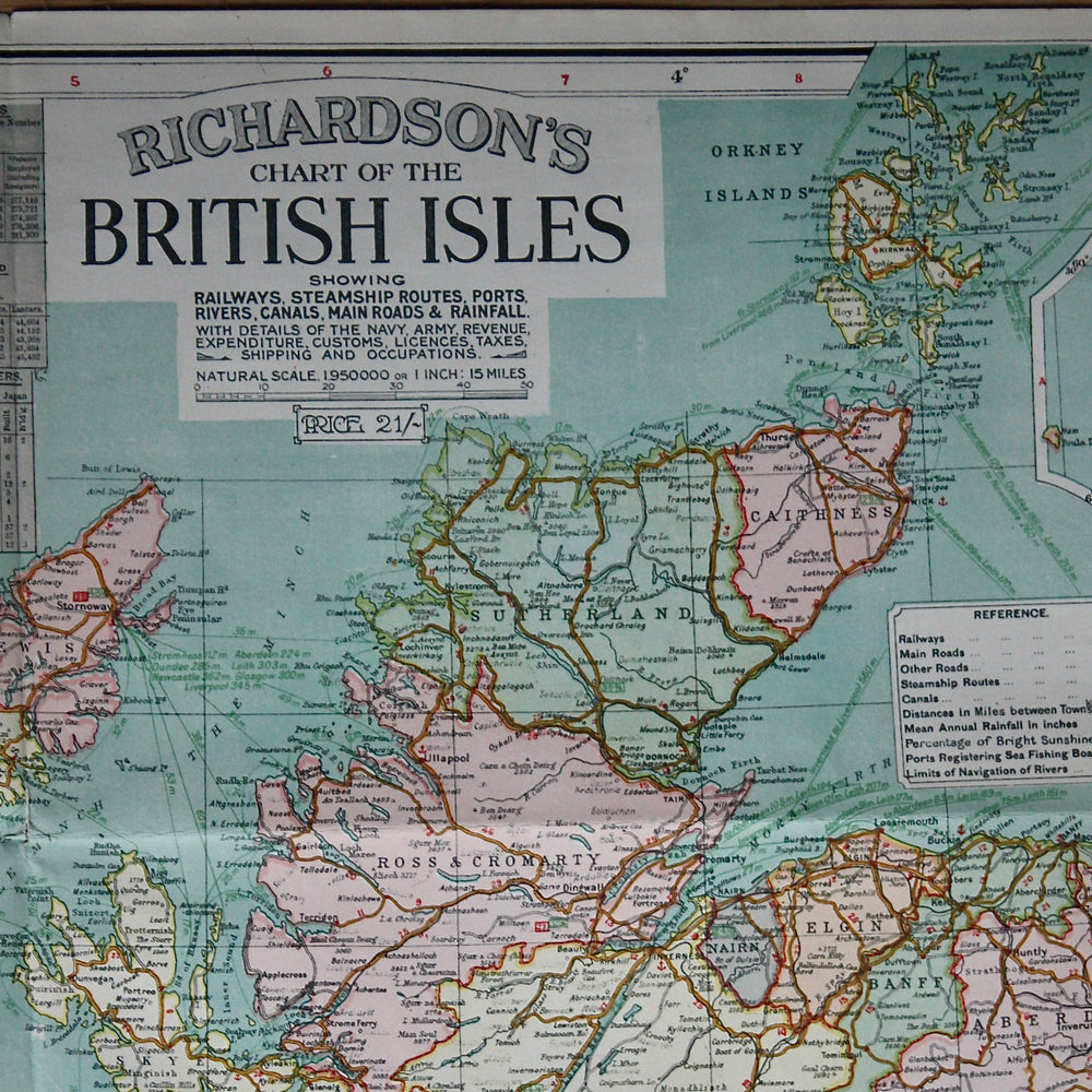 Richardsons new chart of the British isles 1912