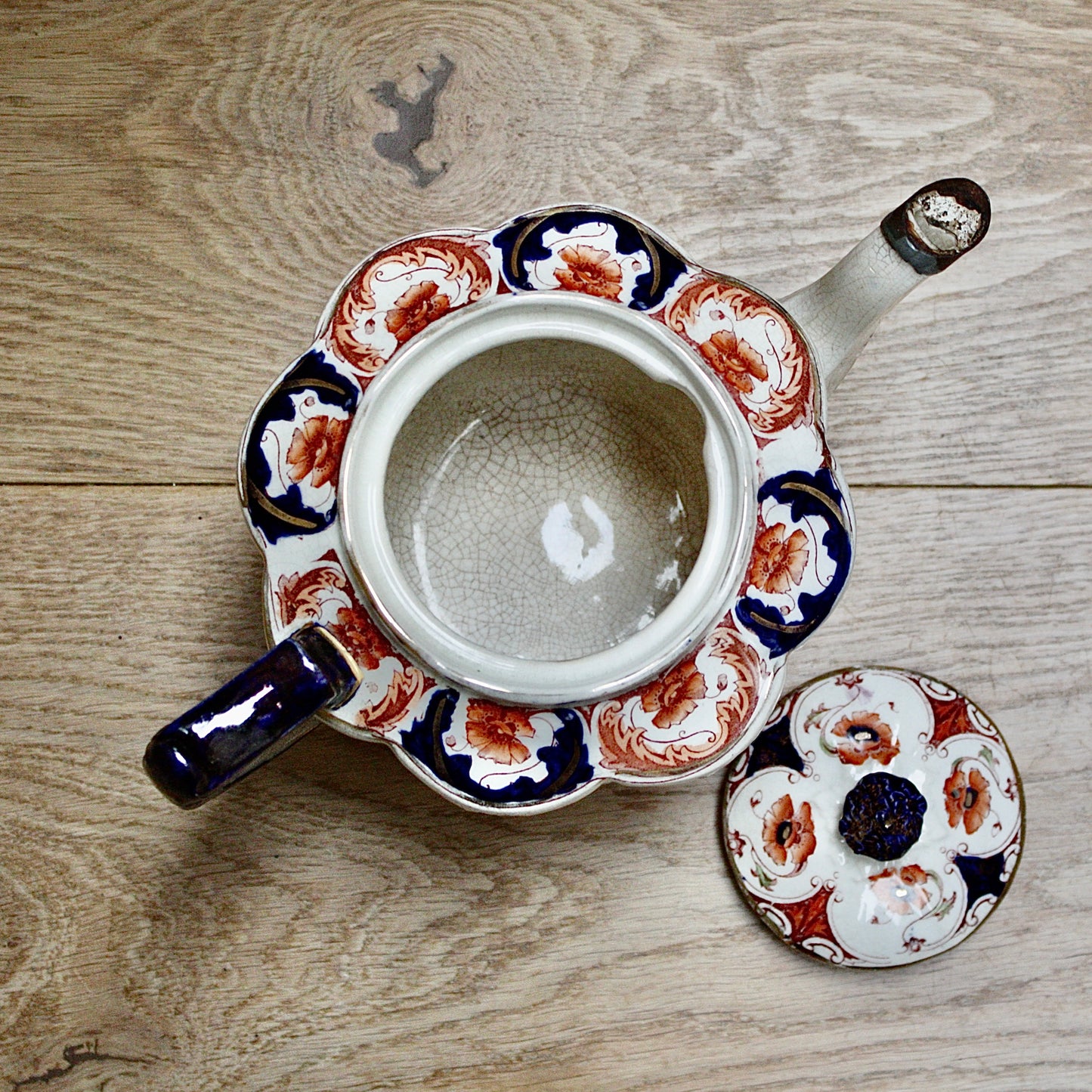 
                  
                    a " henley " pattern Sampson hancock & sons teapot.
                  
                