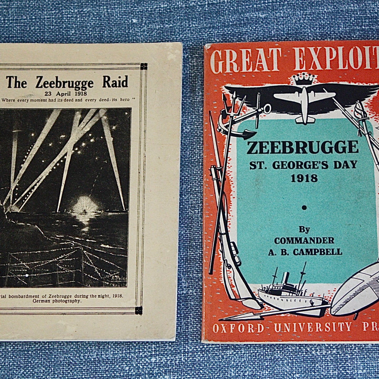 
                  
                    "the blocking of zeebrugge"and  Zeebrugge raid collection
                  
                