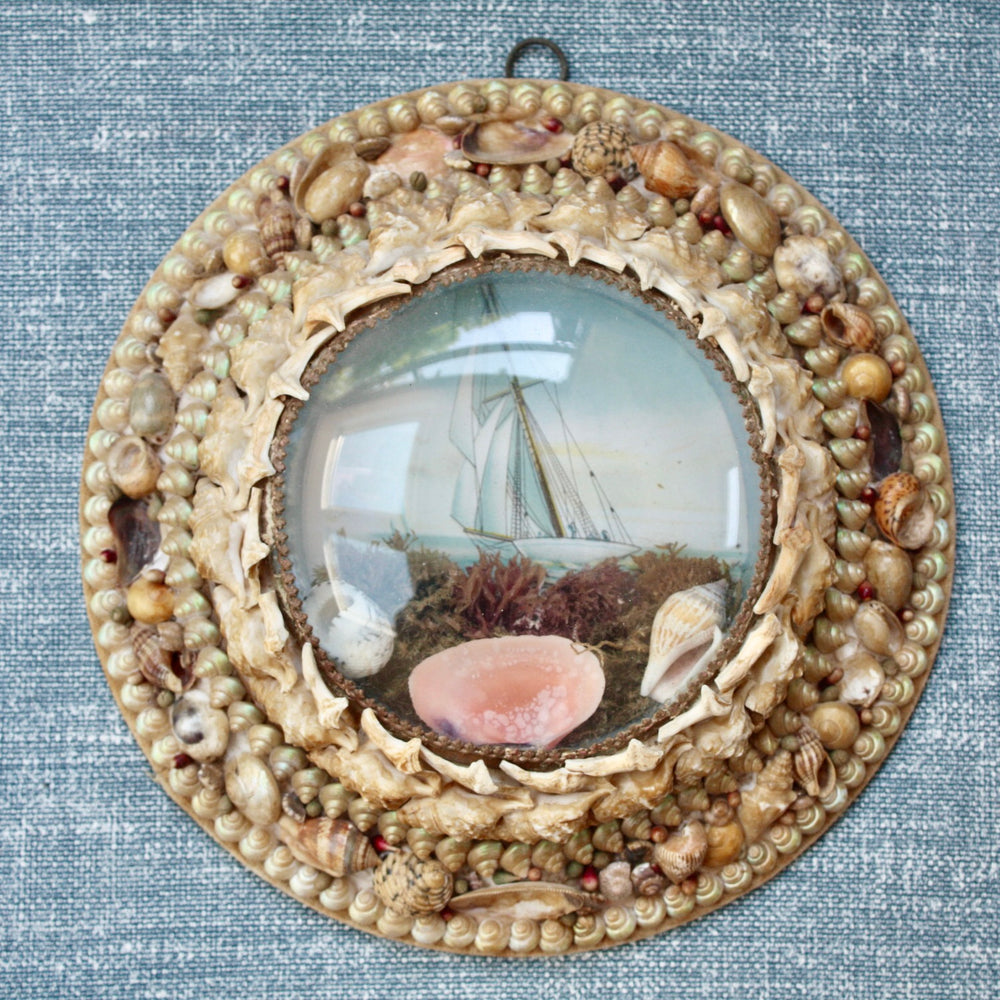 z ... sold ... victorian shell keepsake seaside souvenir valentine