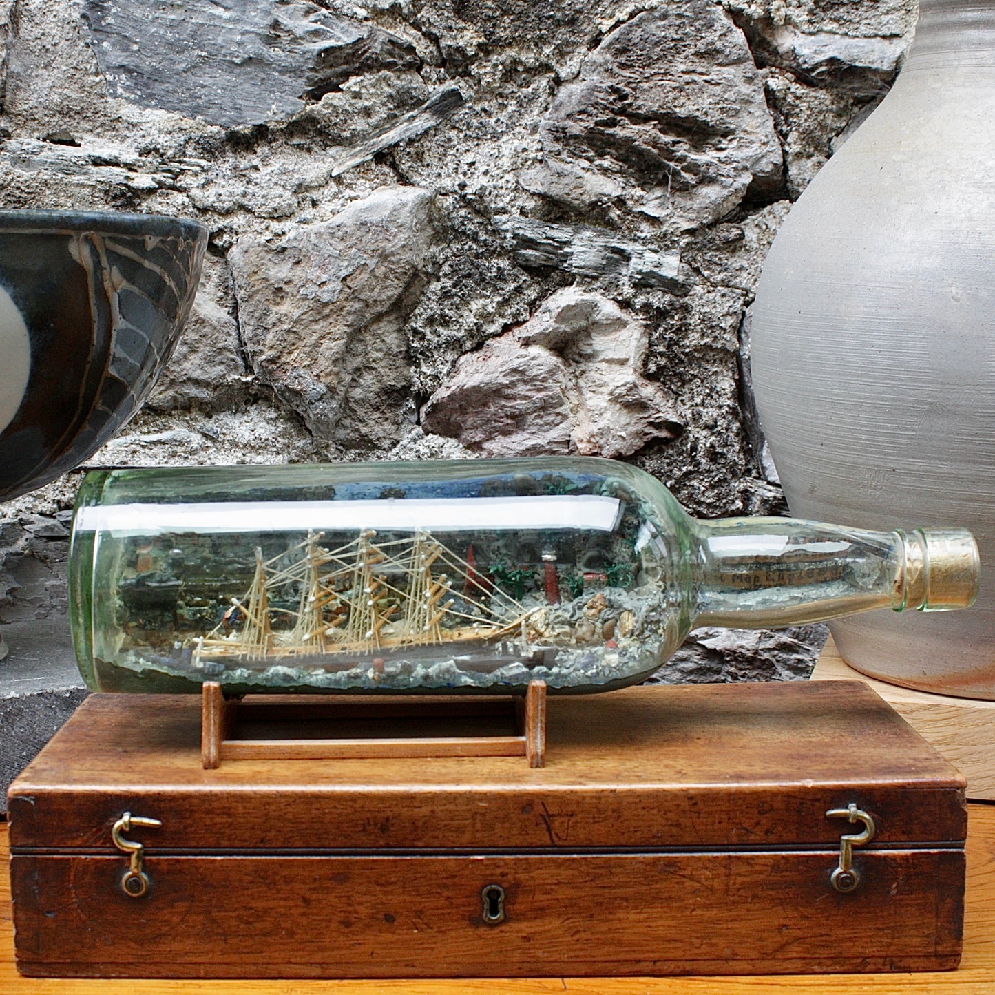 
                  
                    a ship in bottle from the Isle of man 1917
                  
                
