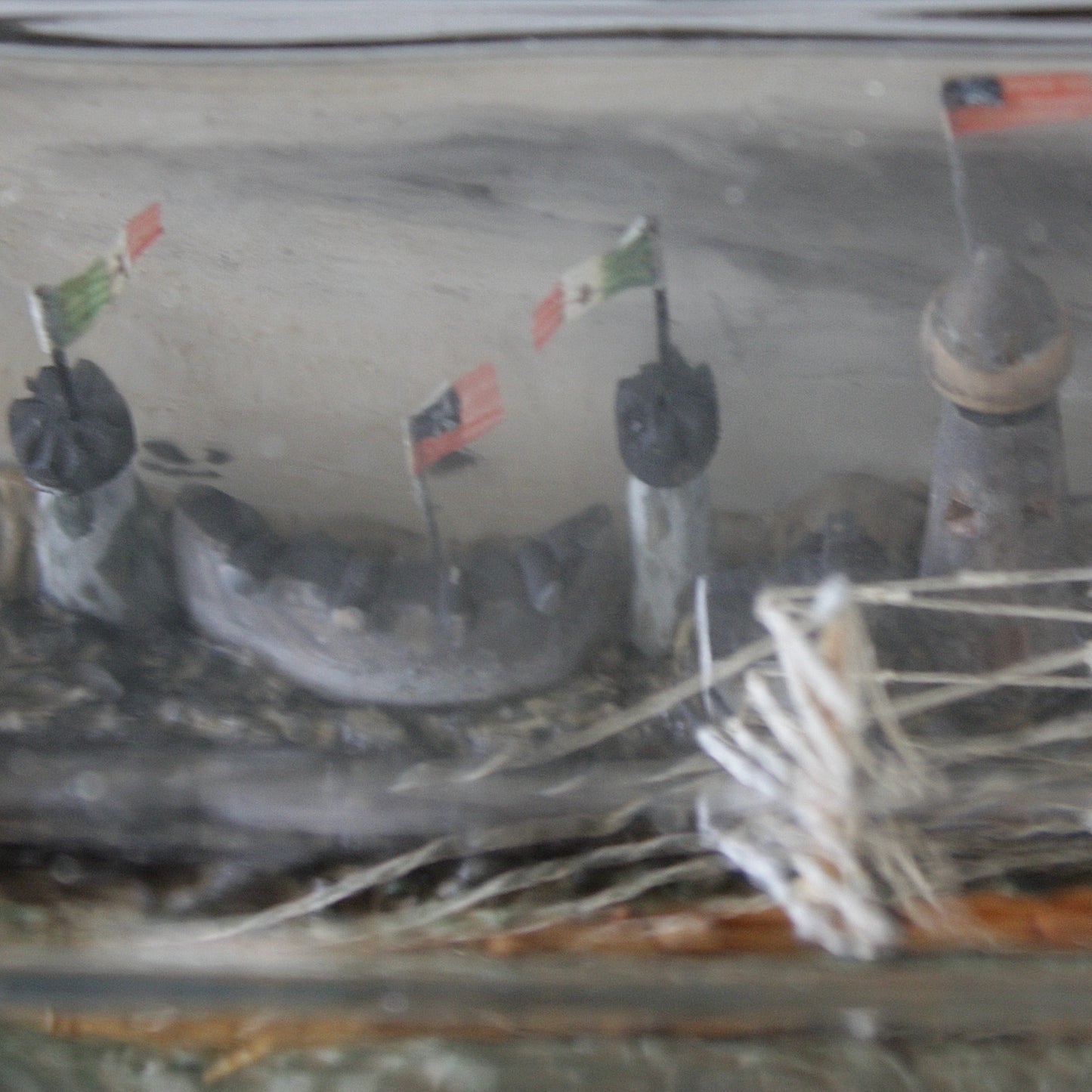 
                  
                    a ship in a bottle . an historical depiction.
                  
                