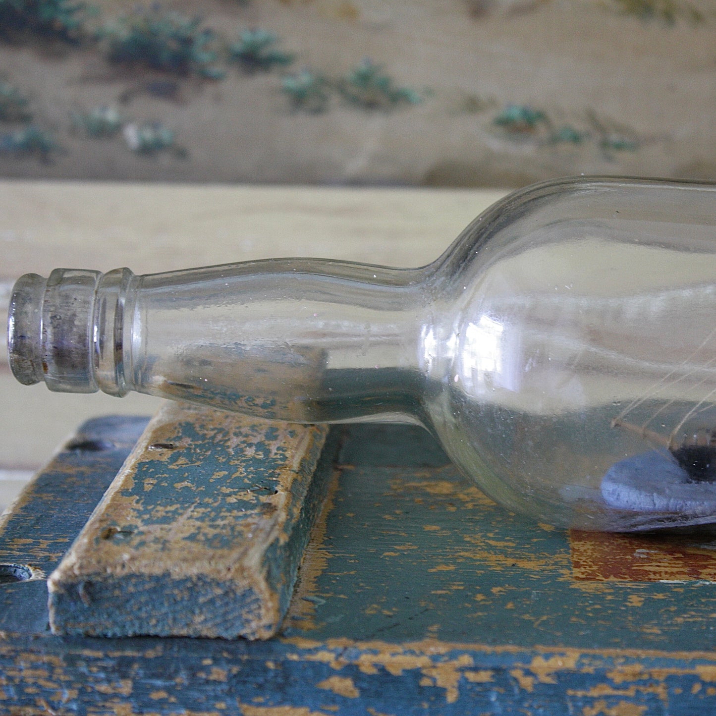 
                  
                    a windjammer ship in a bottle.
                  
                