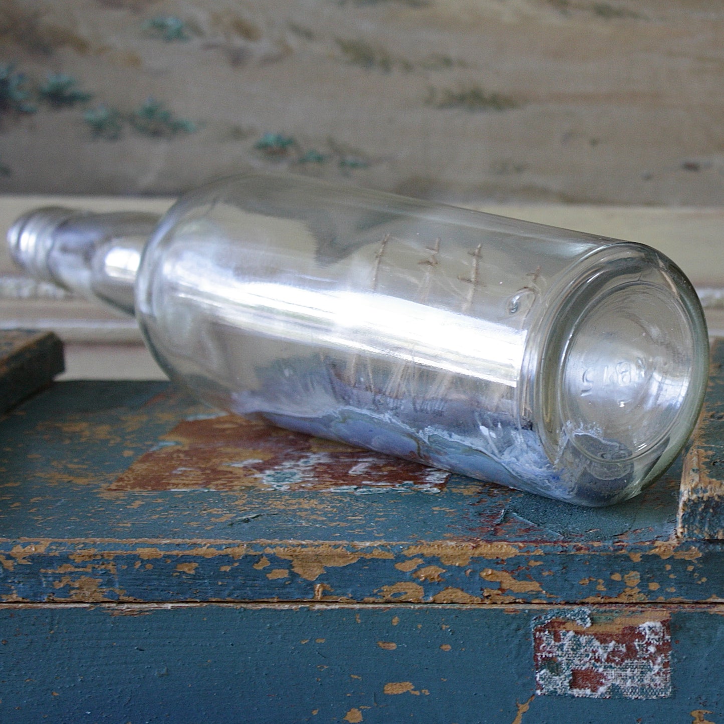 
                  
                    a windjammer ship in a bottle.
                  
                