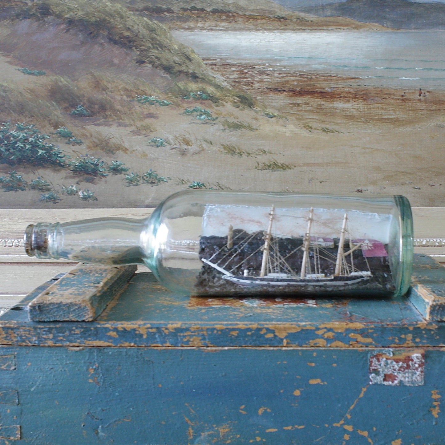 
                  
                    a good ship in a bottle.
                  
                