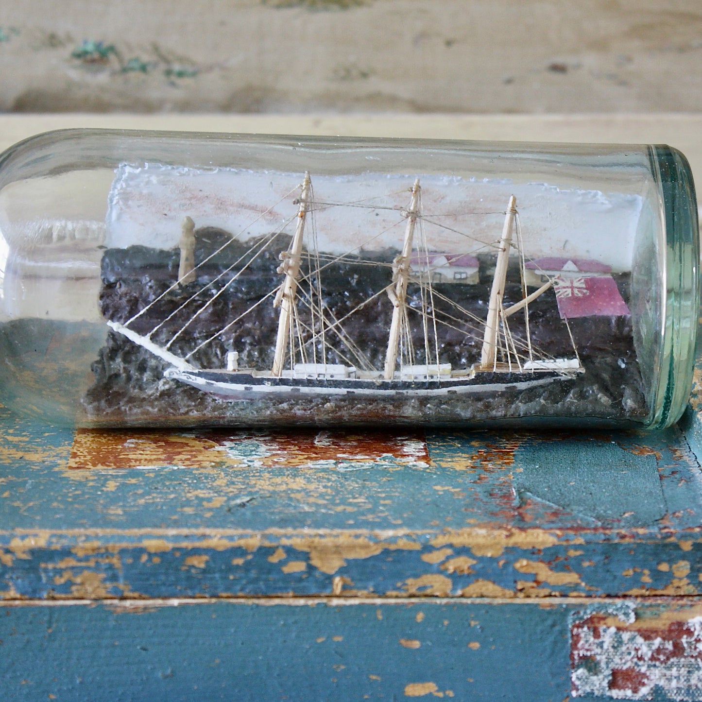 
                  
                    a good ship in a bottle.
                  
                