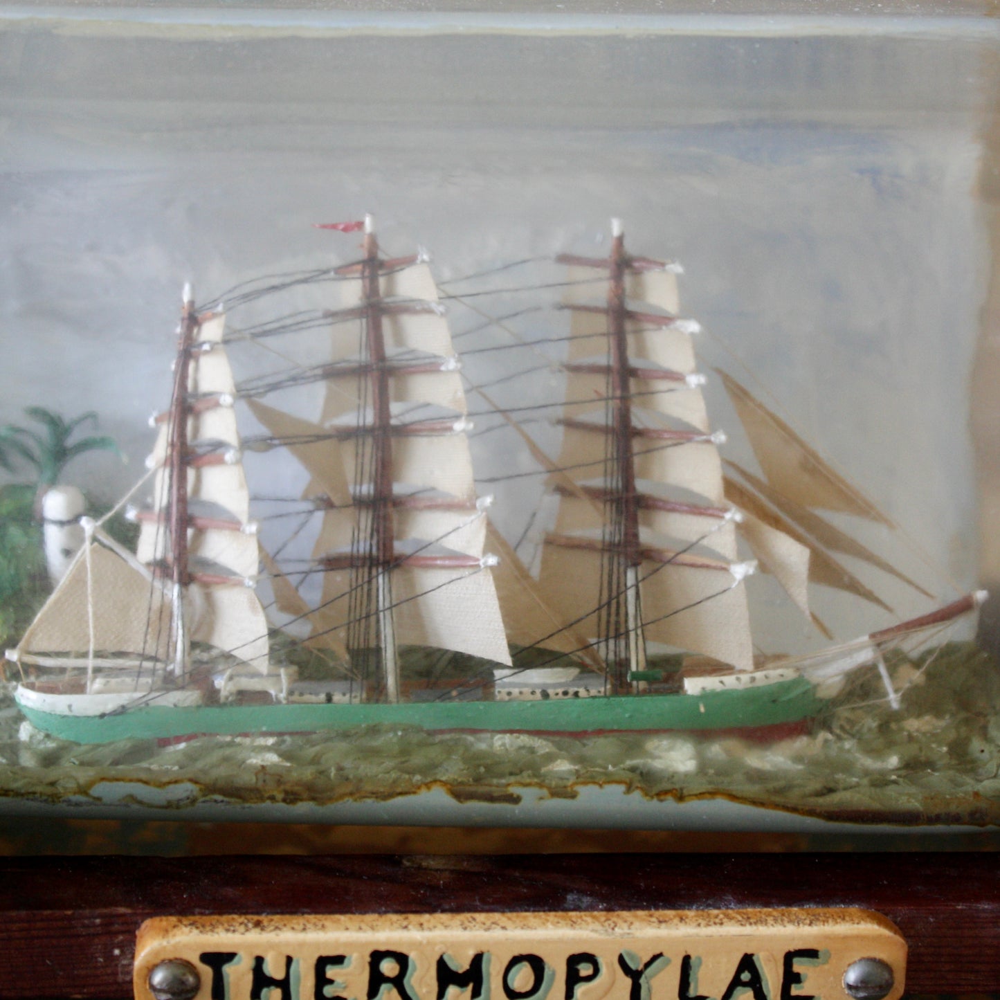 
                  
                    ' thermopylae " a ship in a bottle.
                  
                