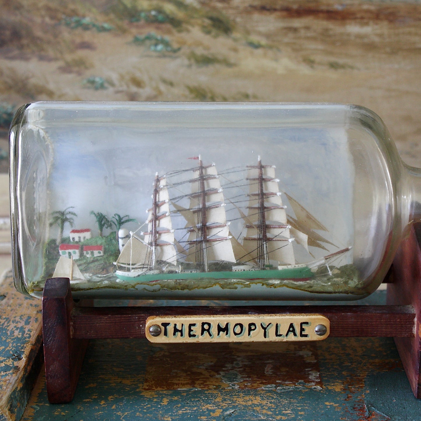 
                  
                    ' thermopylae " a ship in a bottle.
                  
                