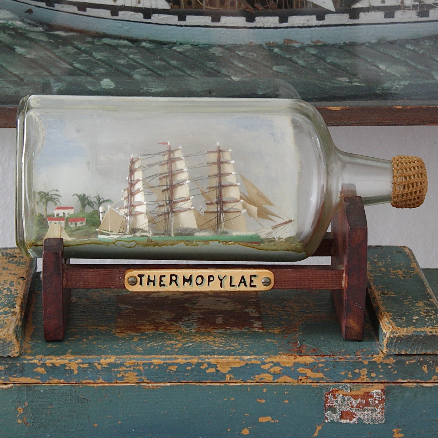 
                  
                    ' thermopylae " a ship in a bottle.
                  
                