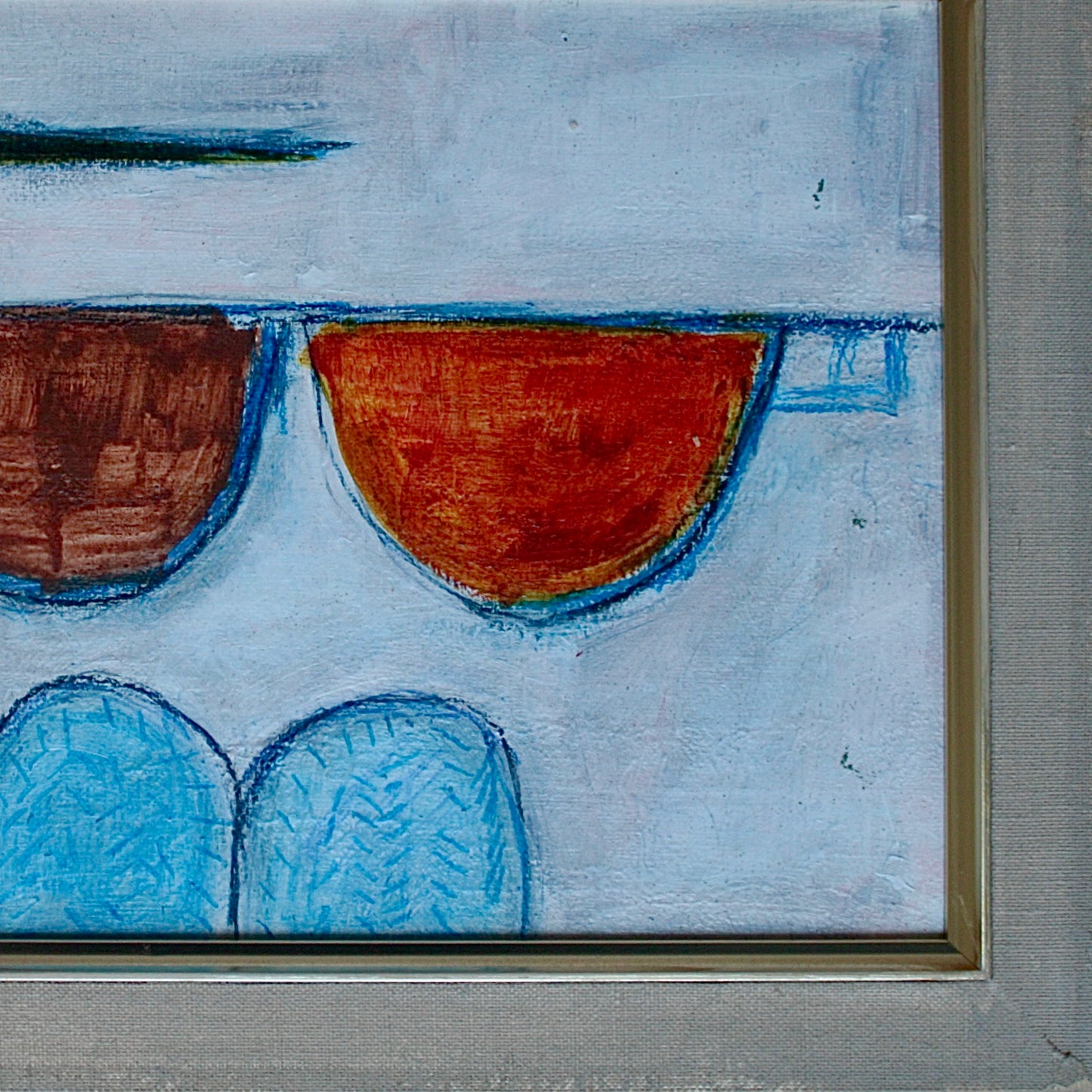 
                  
                    brown and orange boats st ives by artist unknown
                  
                