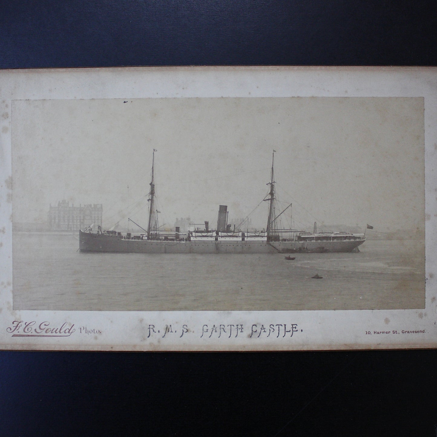 
                  
                    r.m.s. garth castle by f.c. gould.
                  
                