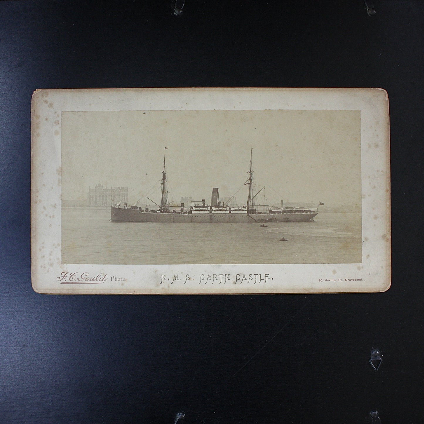 
                  
                    r.m.s. garth castle by f.c. gould.
                  
                