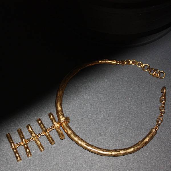 Set Collier Et Bracelet Biche De Bere Paris - Cristal, Ton Or - Neuf Sans Emballage