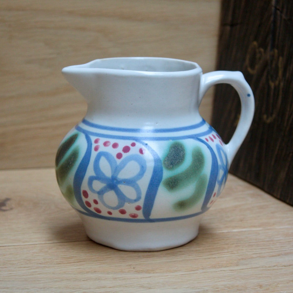 hand painted Scottish pottery jug