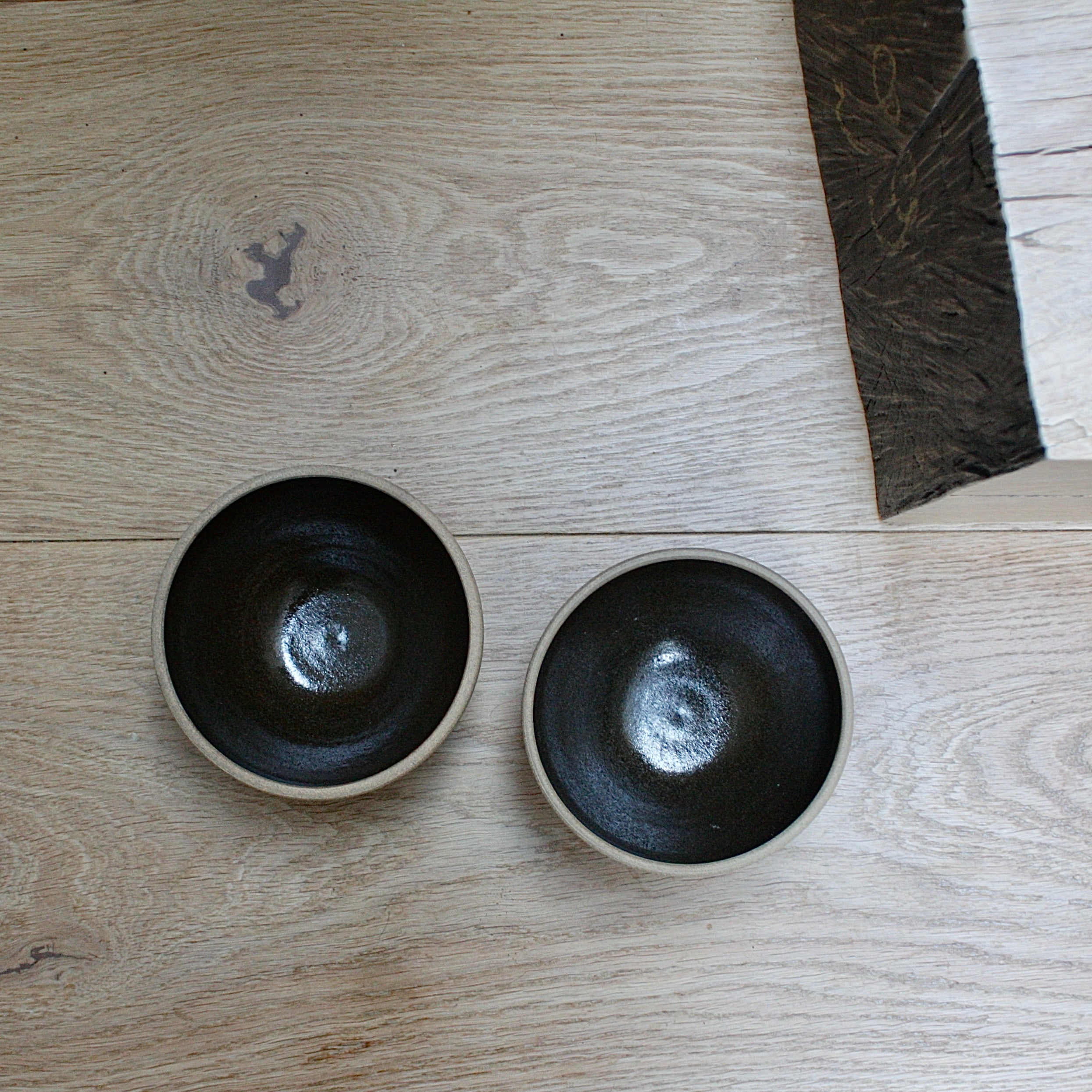 a pair of studio pottery bowls by alan brough. – wild folk