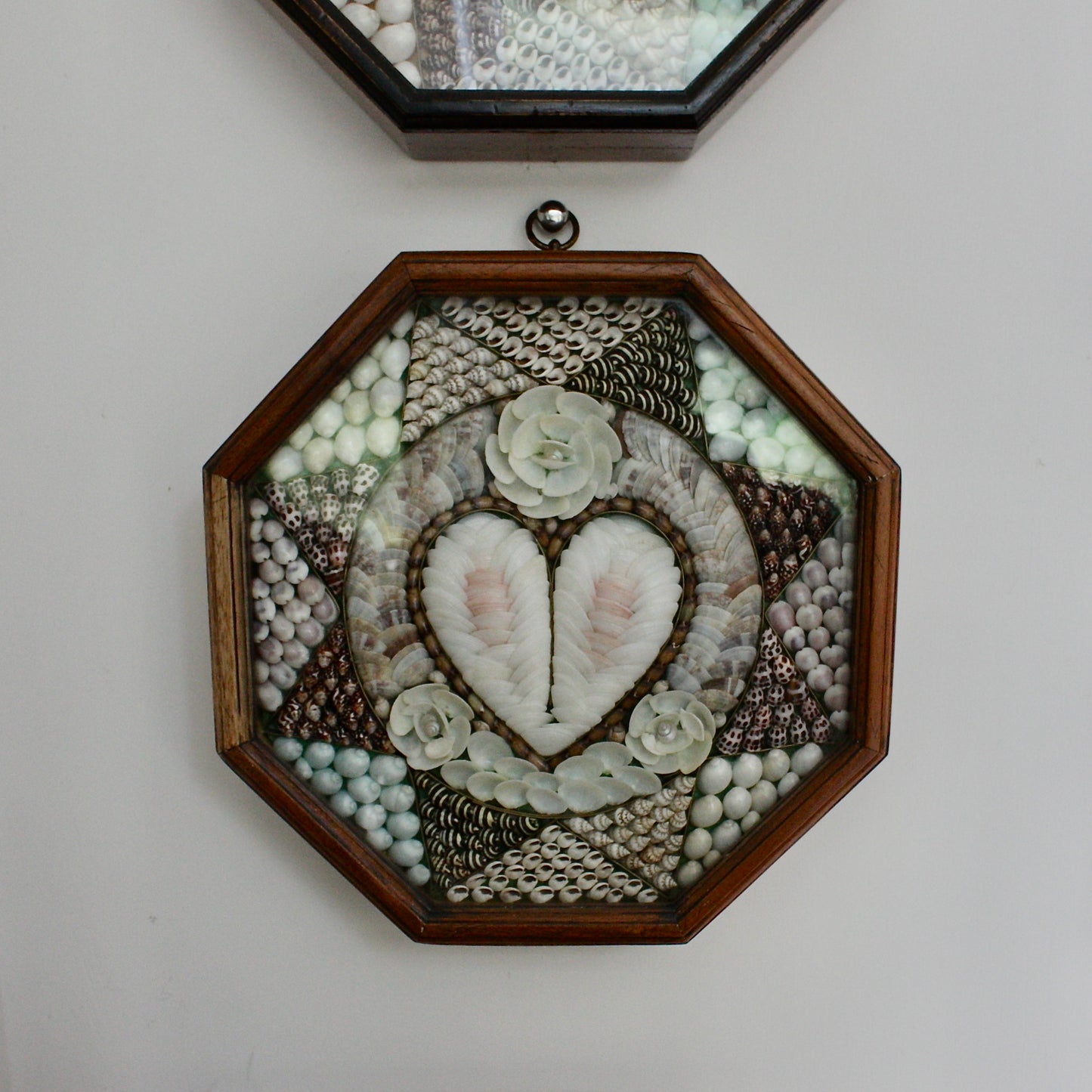 
                  
                    a late 20th century shell mosaic, sailors  valentine.
                  
                