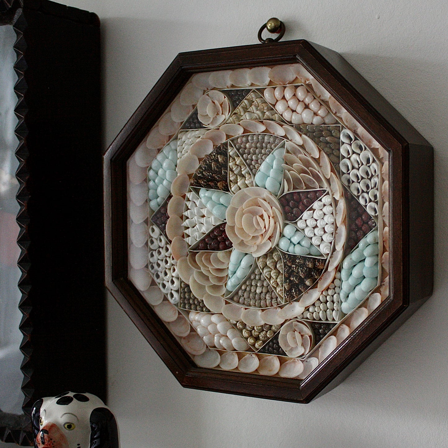 
                  
                    sailors valentine, a late 20th century shell mosaic.
                  
                